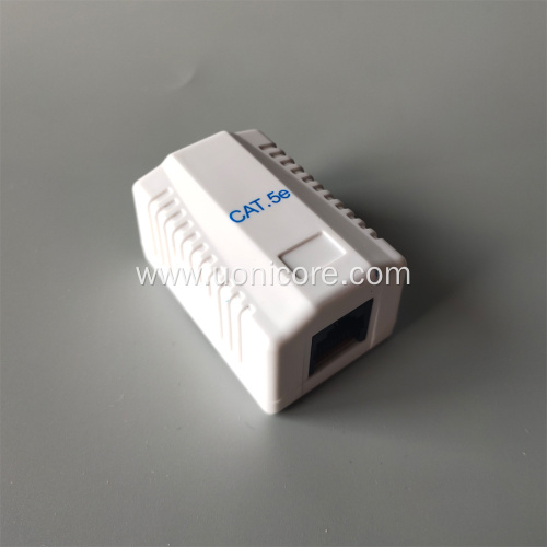 unshielded CAT5E single port surface mount box